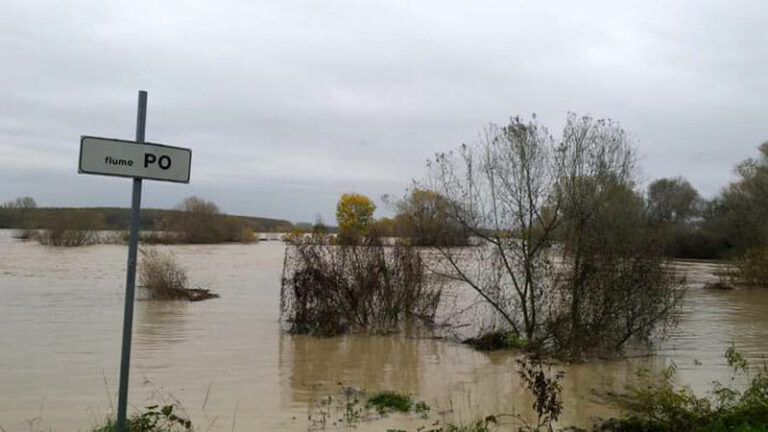 Allerta Po rossa solo vicino al Delta