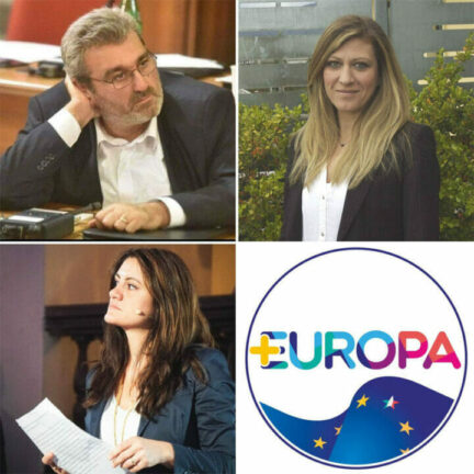 Più Europa: Gambardella, Senatore e Zambrano nominati portavoce regionali