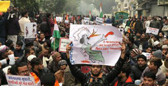 India: centinaia di arresti per proteste contro legge di cittadinanza