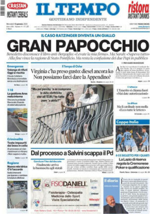 Rassegna stampa di oggi, mercoledì 15 gennaio 2020
