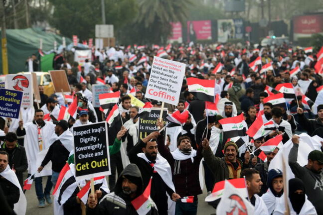 Iraq: una folla contro Usa a Baghdad