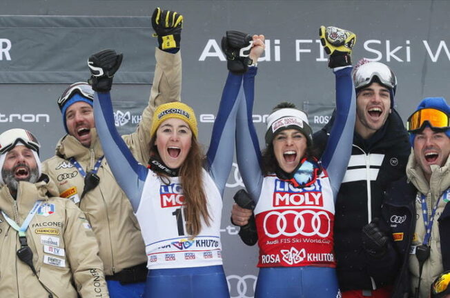 Sci: Brignone prima e Goggia seconda in superG Sochi
