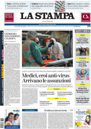 Rassegna stampa di oggi, sabato 7 marzo 2020