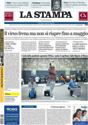 La rassegna stampa di oggi, martedì 31 marzo 2020