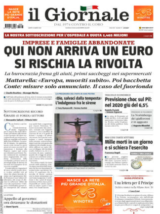 La rassegna stampa di oggi, sabato 28 marzo 2020