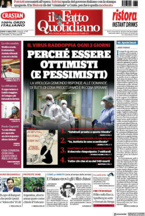 Rassegna stampa di oggi, venerdì 6 marzo 2020