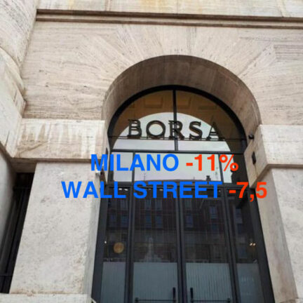 Borsa Milano ai minimi di giornata, -11%. Tonfo Wall Street in apertura, Dj -7%