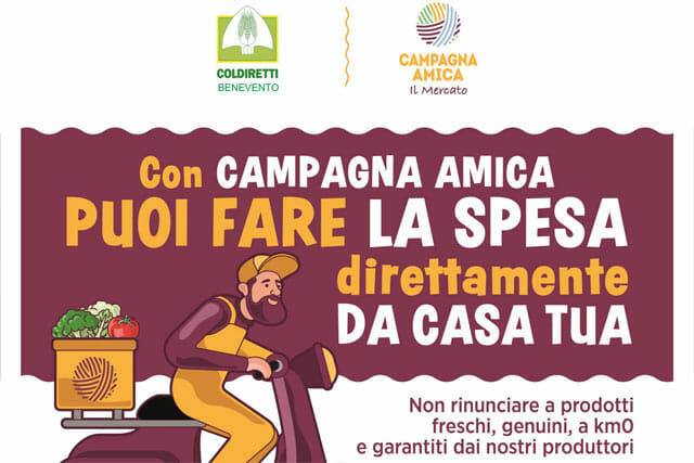 Coronavirus, Coldiretti: Cibo contadino con consegne a domicilio nel Sannio