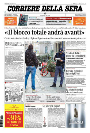 La rassegna stampa di oggi, giovedì 19 marzo 2020