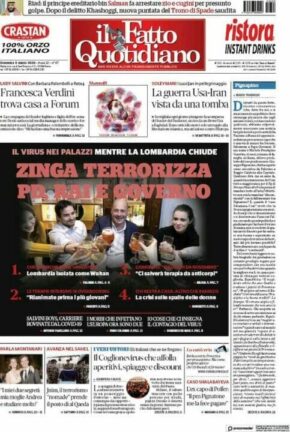 Rassegna stampa di oggi, domenica 8 marzo 2020