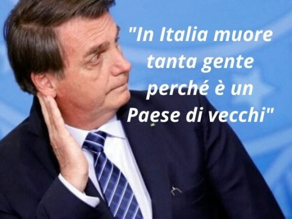 Bolsonaro: “In Italia muore tanta gente perché è un Paese di vecchi”