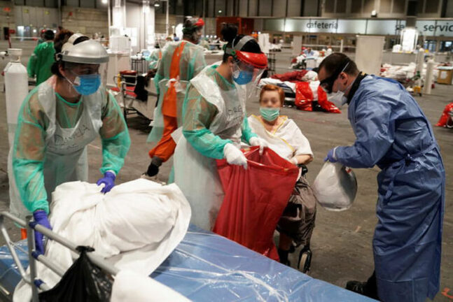 Coronavirus: aumento morti in Spagna, 619; 75.000 morti in Europa, in Pakistan superati i 5.000 casi