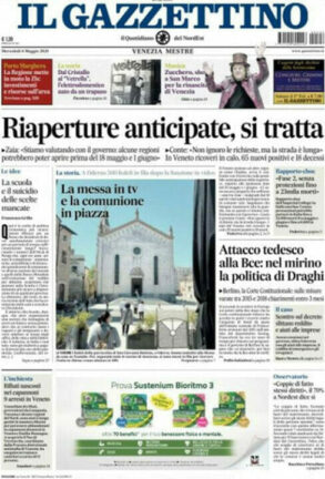 Rassegna stampa di oggi, mercoledì 6 maggio 2020