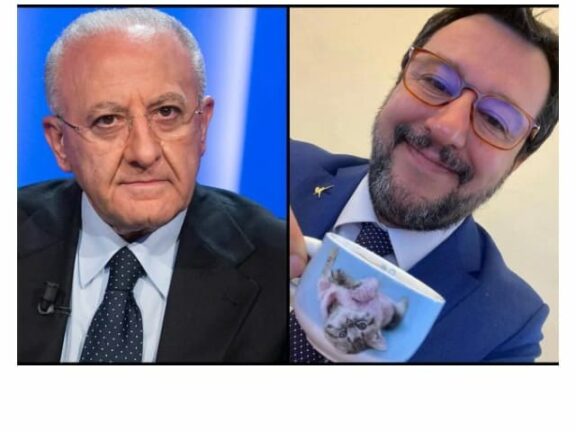 Salvini vs De Luca: “Ritarda e fa danni ai campani”