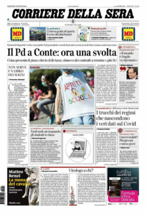 Rassegna stampa dei quotidiani di oggi, martedì 9 giugno 2020