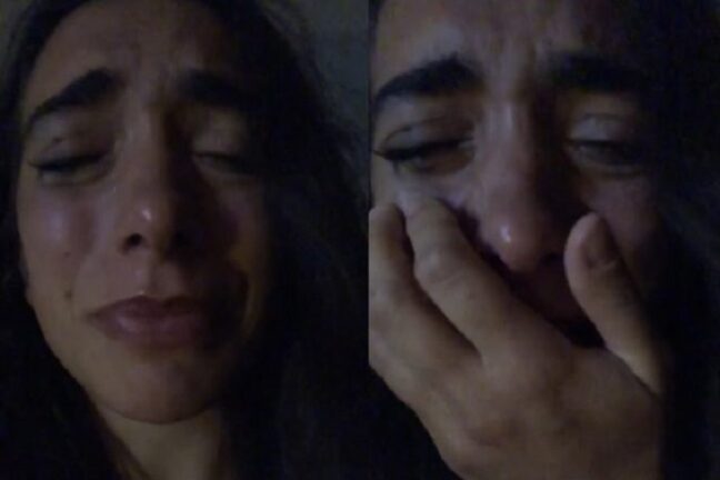 “Volevo, oddio scusatemi” il video di Ellynora in lacrime