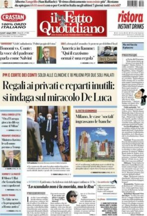 Rassegna stampa di oggi, lunedì 1° giungo 2020