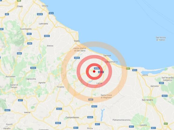 Molise: scossa di terremoto ben avvertita tra Termoli e Campobasso