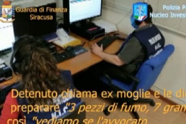 Siracusa, dal carcere i detenuti ordinavano droga