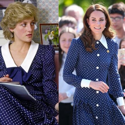 Kate Middleton: l’abito col colletto collegiale è un omaggio a Lady Diana