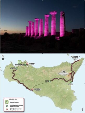 Il Giro d’Italia riparte dalla Sicilia, quattro le tappe