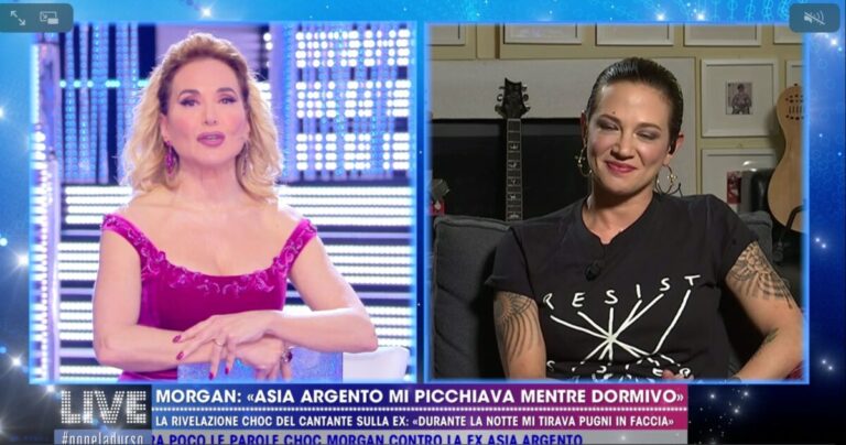 Asia Argento: “Grazie a Barbara D’Urso. Senza i suoi programmi ero finita”