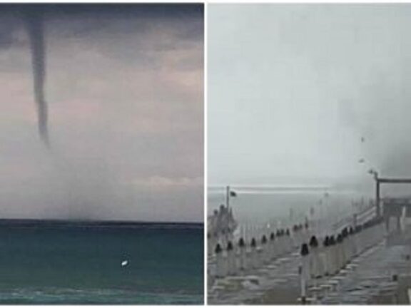 Sperlonga: tromba d’aria si abbatte sulla spiaggia nessun ferito