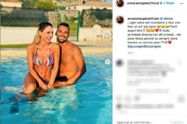 Anna Tatangelo e Giuseppe: “So sempre dove trovare il sorriso”