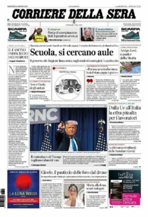 La rassegna stampa dei quotidiani di oggi, martedì 25 agosto 2020