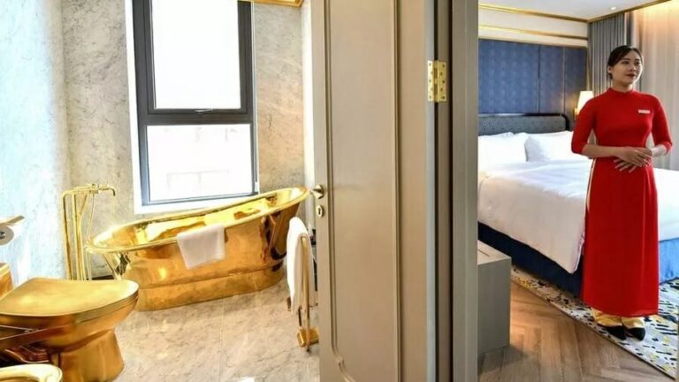 Un hotel placcato in oro 24 carati: il lusso approda ad Hanoi