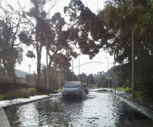 Maltempo: grandinata a Cagliari, strade allagate e disagi
