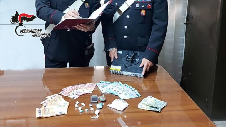 Ribera, 52enne spacciava cocaina protetto dalla videosorveglianza