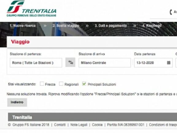 Prenotazione treni impossibile? Ecco la spiegazione