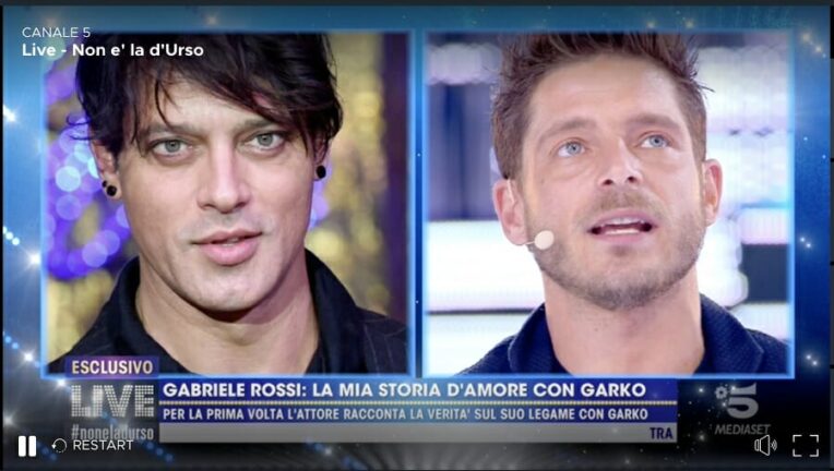 Gabriele Rossi: “Prima di essere fidanzato di Garko sono stato suo amante”