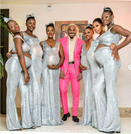 Influencer si presenta al matrimonio di Nollywood con sei donne. “Tutte incinte di lui”