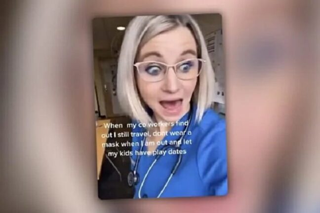 Infermiera No-mask sospesa dall’ospedale per dei video su TikTok