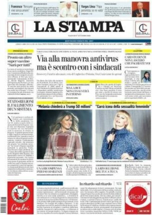 La rassegna stampa dei quotidiani di oggi, martedì 17 novembre 2020