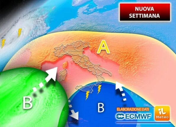 Meteo: NUOVA SETTIMANA, Alta Pressione Alla riscossa, poi NUOVO CICLONE