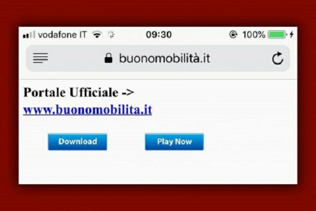 Bonus mobilità attenzione al falso sito: contiene collegamenti truffa
