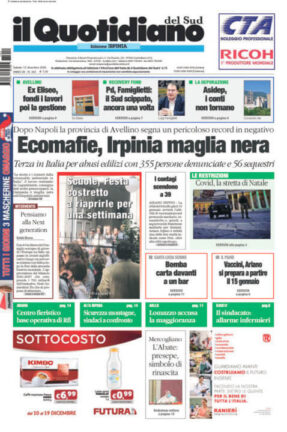 La rassegna stampa dei quotidiani di oggi, sabato 12 dicembre 2020