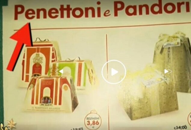 Panettoni hot a Natale. Il refuso sembra un film di Tinto Brass