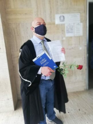 Cervinara (Av): i rider della giustizia, flashmob del giudice di pace