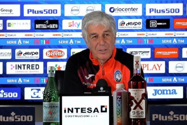 Gasperini in conferenza, conferma che Gomez è sul mercato