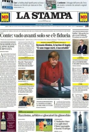 La rassegna stampa dei quotidiani di oggi, giovedì 10 dicembre 2020