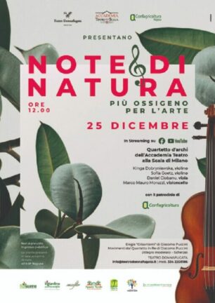 Natale: concerto in teatro Ragusa, in platea 200 piante