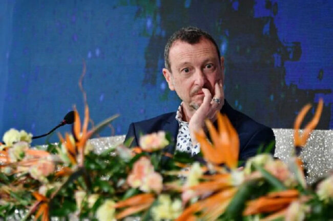 Amadeus stoccata a Sanremo 2022: “Mi è dispiaciuto”