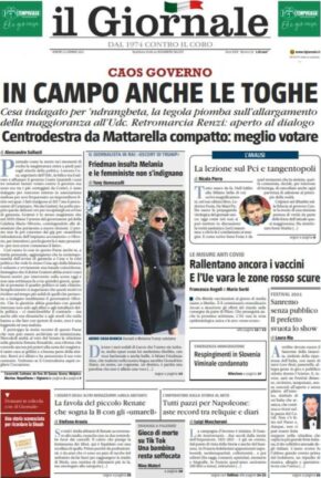 La rassegna stampa dei quotidiani di oggi, venerdì 22 gennaio 2021