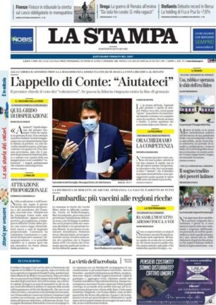 La rassegna stampa dei quotidiani di oggi, martedì 19 gennaio 2021