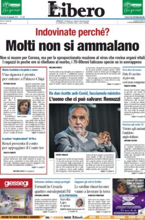 La rassegna stampa dei quotidiani di oggi, domenica 31 gennaio 2021