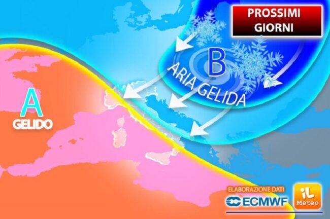 Ondata di gelo dalla Siberia, ecco quando e dove arriva
